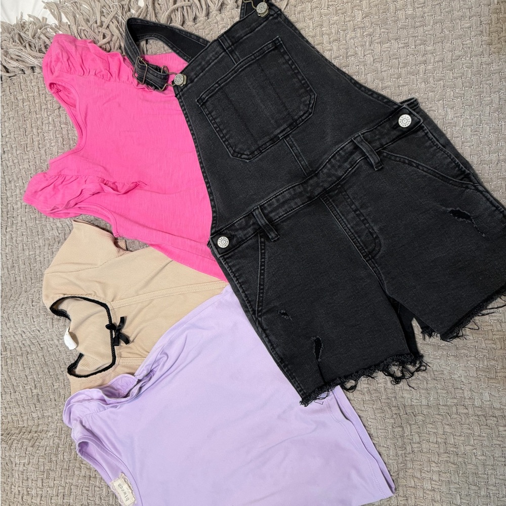 btween Lavender Lace-Trimmed Garment